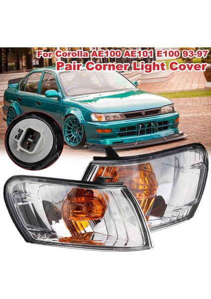 1 Çift Araba Ön Köşe Lambası Toyota Corolla AE100 AE101 E100 1993 1994 1995 1996 1997 Sinyal Lambası (Yurt Dışından) fiyatları