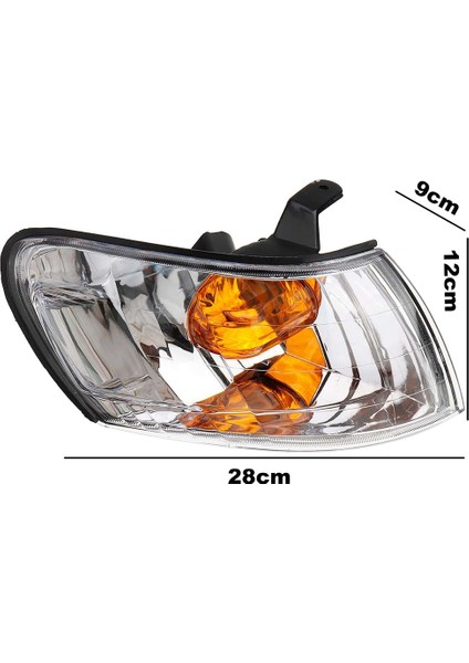 1 Çift Araba Ön Köşe Lambası Toyota Corolla AE100 AE101 E100 1993 1994 1995 1996 1997 Sinyal Lambası (Yurt Dışından) fırsatları