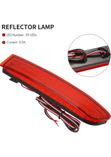 Toyota Avensis/alphard Mki/rav4 Için Park Freni Arka Tampon Reflektör Lambası LED Arka Lambalar Sis Durdurma Park (Yurt Dışından) modelleri