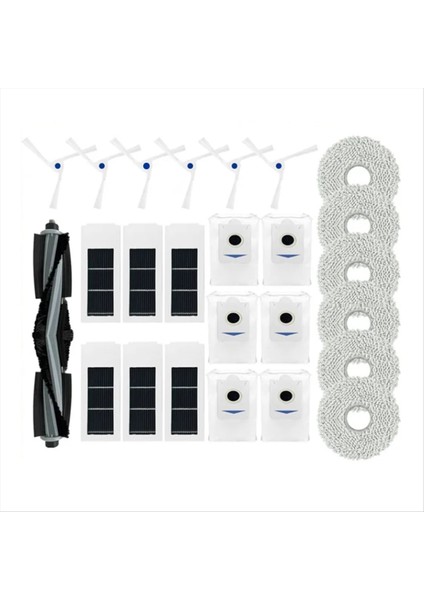 Deebot X2/x2 Pro/x2 Omni Robot Süpürgeler Için Yedek Parçalar Ana Yan Fırça Hepa Filtre Paspas Bezleri Toz Torbası (Yurt Dışından)