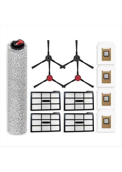 Eufy Omni E25 / E28 Aksesuarları ile Uyumlu Ana Yan Fırça Hepa Filtre Toz Torbası Silindir Paspas (Yurt Dışından)
