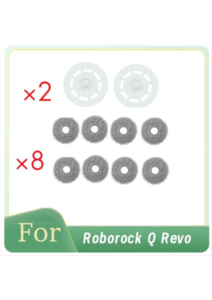 Roborock Q Revo / P10 / A7400RR Paspas Pedi Yedek Parçaları Için 10 Adet Robot Süpürge Yedek Parçaları (Yurt Dışından)