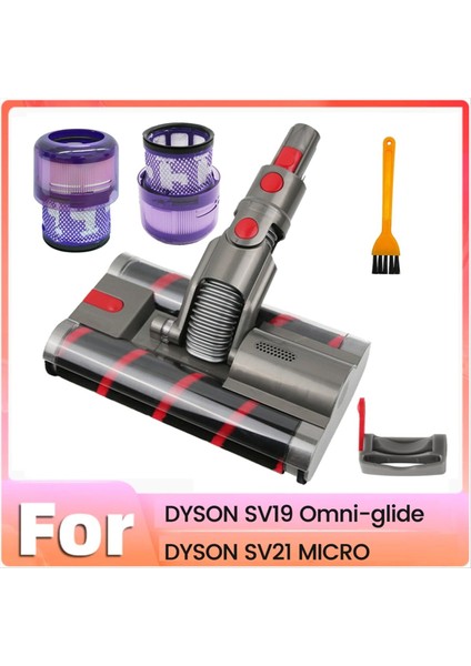 Dyson Omni-Glide SV19/SV21 Elektrikli Süpürge Yedek Parçaları ve Onarımları Için Yumuşak Silindir Temizleme Başlığı Çift Silindir Fırçası (Yurt Dışından)