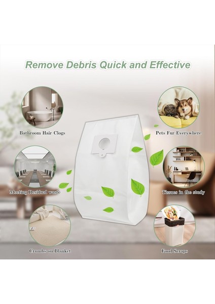 Kenmore Hazneli Tip Q/c Elektrikli Süpürge 5055, 50557, 50558, 20-53292, 53291, 200 Serisi Parçalar Için 10 Adet Yedek Toz Torbası (Yurt Dışından) fırsatları