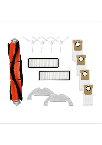 Mi Robot Vakum Paspas 2 Ultra STYTJ05ZHM Ana Yan Fırça Hepa Filtre Paspas Bez Toz Torbası Yedek Parça Aksesuarları (Yurt Dışından)