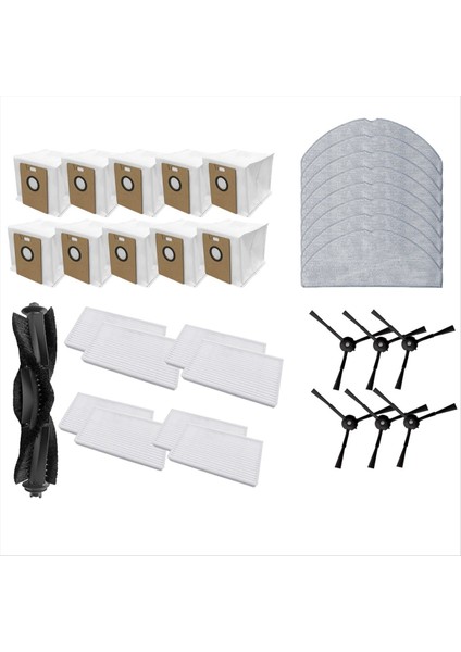 Tp-Link Tapo RV30 Max Plus / RV20 Max Plus / RV30 Max / RV20 Max Robot Süpürge Ana Yan Fırça Paspas Filtre Toz Torbaları Için (Yurt Dışından) fırsatları