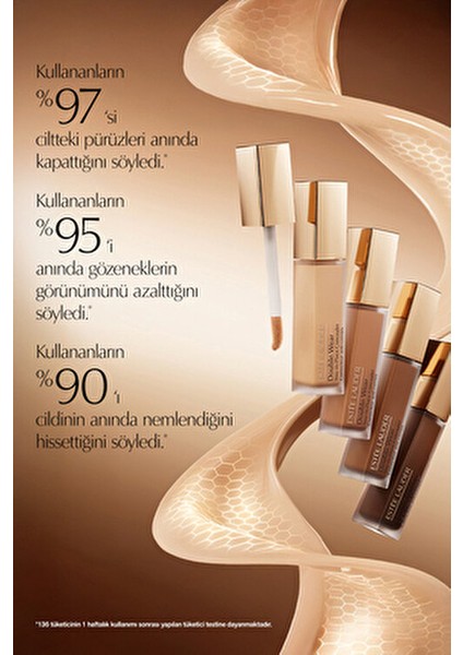 Double Wear Stay In Place Kapatıcı 1W 24 Saat Kalıcılık ve Yağ Kontrolü indirimleri