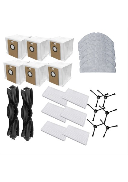 RV20 Max Plus / Tp-Link Tapo RV30 Max Plus / RV30 Max / RV20 Max Robot Süpürge Ana Yan Fırça Paspas Filtre Toz Torbaları (Yurt Dışından) modelleri