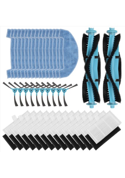 Ultenic D10 Robot Süpürge Yedek Parçaları Ana Silindir Yan Fırça Hepa Filtre Paspas Pedi Bez Aksesuarları (Yurt Dışından) modelleri