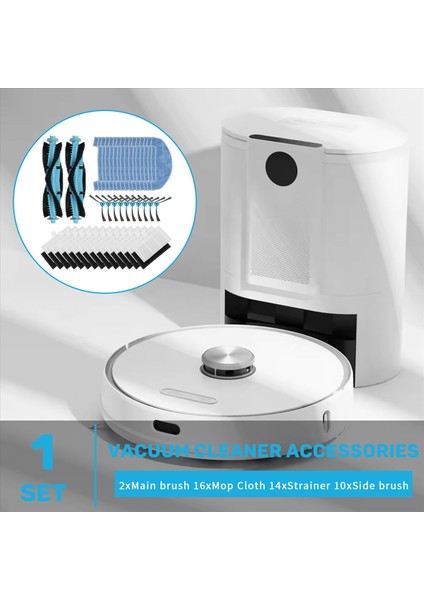 Ultenic D10 Robot Süpürge Yedek Parçaları Ana Silindir Yan Fırça Hepa Filtre Paspas Pedi Bez Aksesuarları (Yurt Dışından) fırsatları