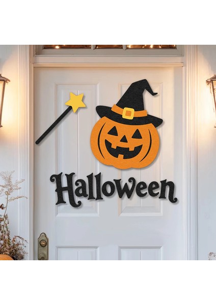 Cadılar Bayramı Açık Kapı Stickers Pumpkin Kafatası Hayalet Örümcek Arka Plan Dekorasyonu Karnaval Gece Partisi Düzenli: Nane Yeşil (Yurt Dışından)