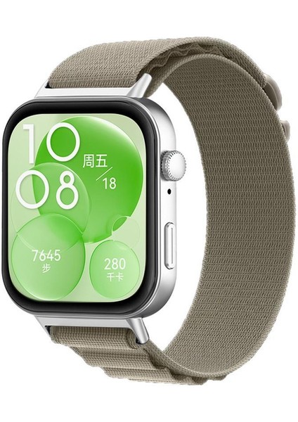 Huawei Watch Fit3 / Fit4 / Fit4 Pro Için Naylon Döngü Kayışı (Yurt Dışından)