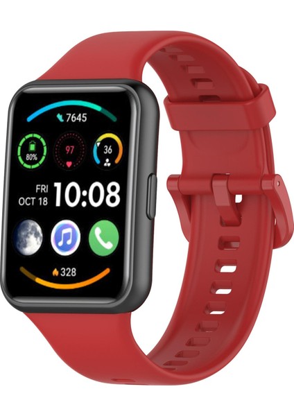 Huawei Watch Fit 2 Için Renkli Silikon Kayış (Yurt Dışından)