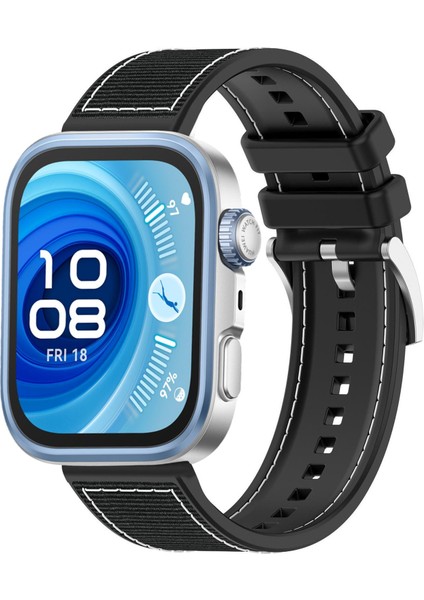 Huawei Watch Fit4 / Fit3 / Fit4 Pro 20MM Için Silikon Kayış (Yurt Dışından)