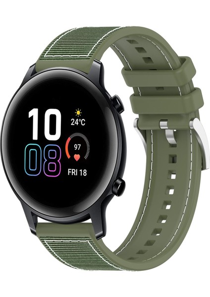 Honor Watch Se / Magicwatch 2 42MM Için 20MM Silikon Kayış (Yurt Dışından)