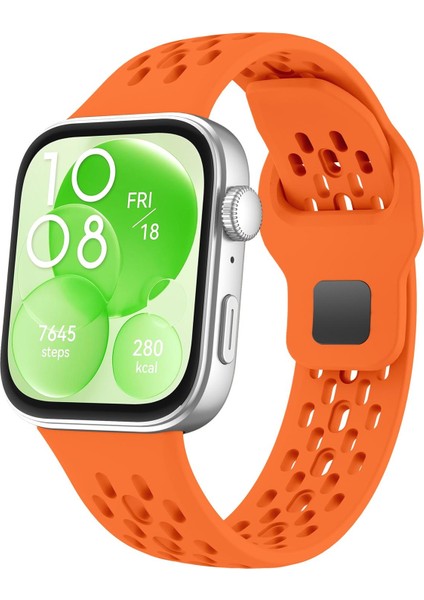 Huawei Watch Fit 4 Pro / Fit 4 / Fit 3 Için Silikon Kayış (Yurt Dışından)