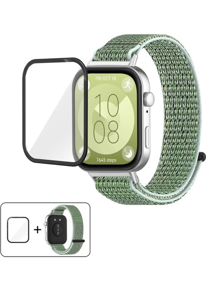 Huawei Watch Fit 4 Pro Için Filmli Naylon Saat Kayışı (Yurt Dışından)