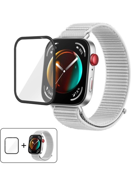 Huawei Watch Fit 3 Için Filmli Naylon Saat Kayışı (Yurt Dışından)