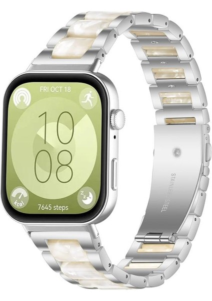 Huawei Watch Fit4 / Fit4 Pro / Fit3 Için Metal Reçine Kayış (Yurt Dışından) fiyatları