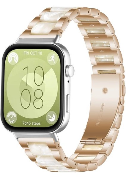 Huawei Watch Fit4 / Fit4 Pro / Fit3 Için Metal Reçine Kayış (Yurt Dışından) fiyatları