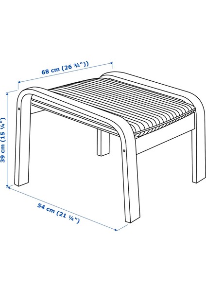 Poang Sallanan Koltuk ve Ayak Uzatma Taburesi Knisa Açık Bej Huş modelleri