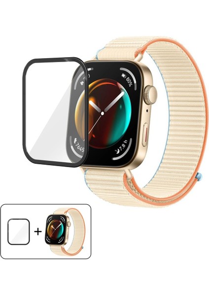 Huawei Watch Fit 4 Pro Için Filmli Naylon Saat Kayışı (Yurt Dışından)