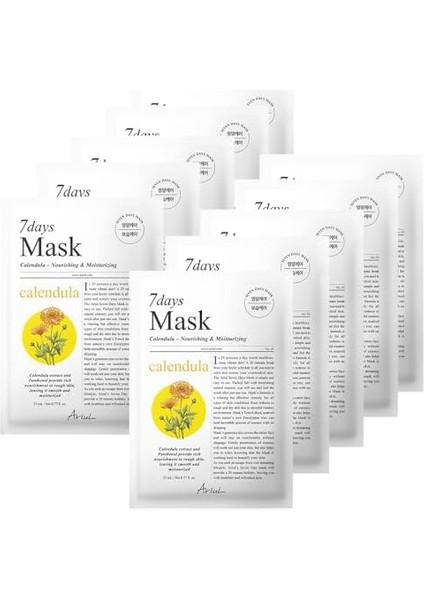Ariul 7 Days Mask Calendula P - Besleyici, Nemlendirici & Onarıcı Vegan Kağıt Maske fiyatları