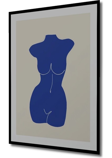 Dekoratif Ahşap Dikdörtgen Tablo Mavi Beden Çerçeve Görünümlü fiyatları