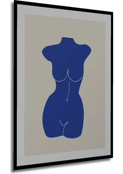 Dekoratif Ahşap Dikdörtgen Tablo Mavi Beden Çerçeve Görünümlü modelleri