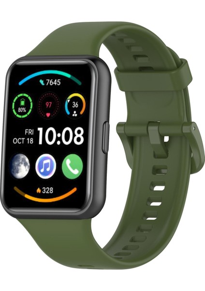 Huawei Watch Fit 2 Için Renkli Silikon Kayış (Yurt Dışından)