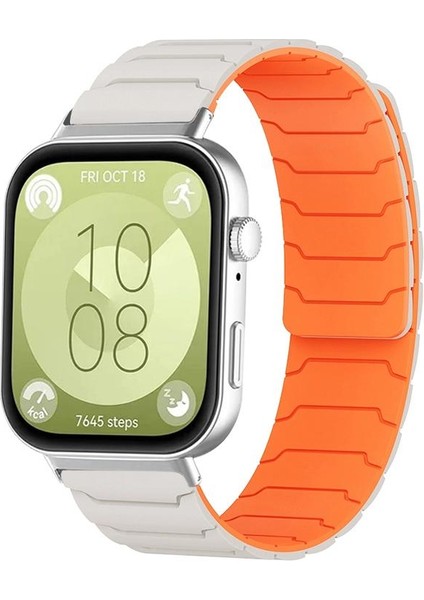 Huawei Watch Fit4 / Fit4 Pro / Fit3 Için Silikon Saat Kayışı (Yurt Dışından)