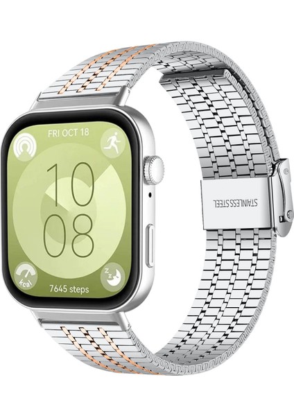 Huawei Watch Fit4 Pro / Fit4 / Fit3 Için Metal Kayış (Yurt Dışından)