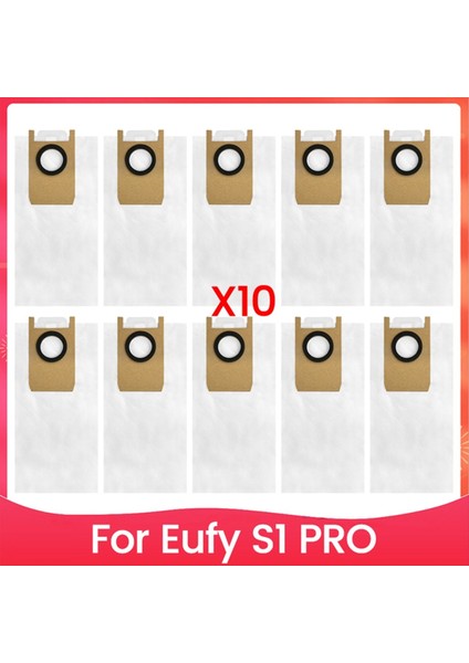 10PCS Eufy S1 Pro Robot Vakum ve Posta Aksesuarları Için Toz Çanta Kiti Yedek Gelişmiş Filtrasyon Teknolojisi (Yurt Dışından)