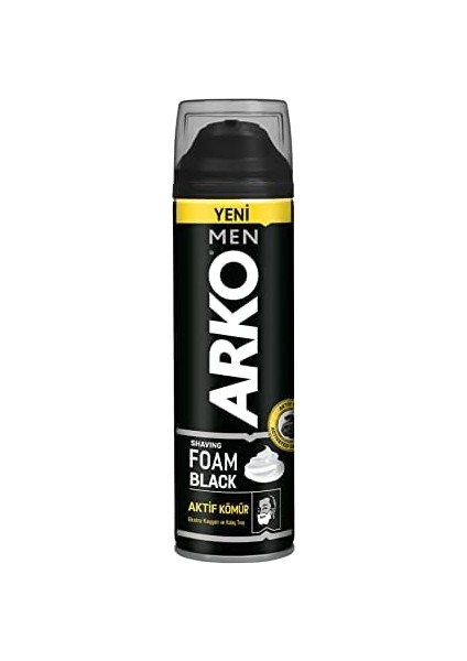 Arko Men Black Tıraş Köpüğü, 200 Mililitre