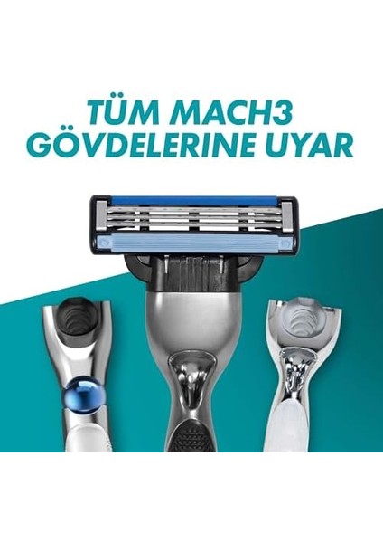 Gillette Mach3 Avantajlı Yedek Tıraş Bıçağı 8 Adet fiyatları