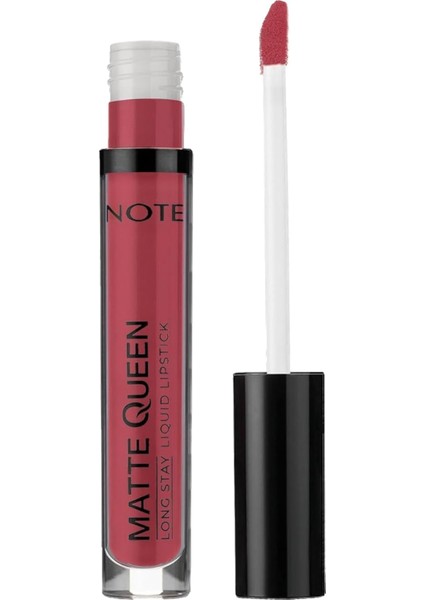 Note Matte Queen Lipstick 21 Pink Bliss Kalıcı Likit Ruj, Kırmızı