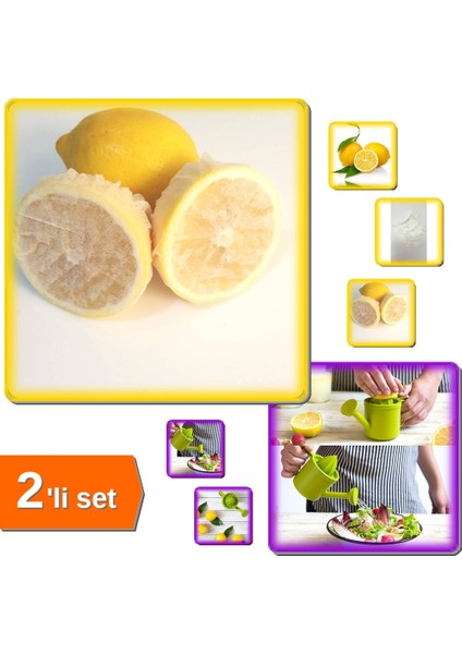 Bahçıvan Limon Sıkacağı + 500 Adet Limon Bonesi Seti - Narenciye Sunum Seti | J9H3PL