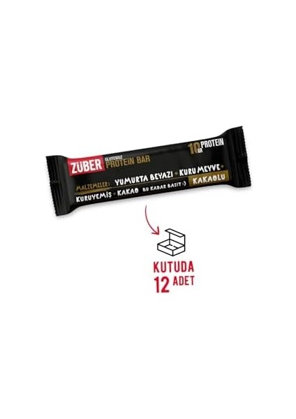 Kakaolu Protein Bar 40GR x 12 Adet