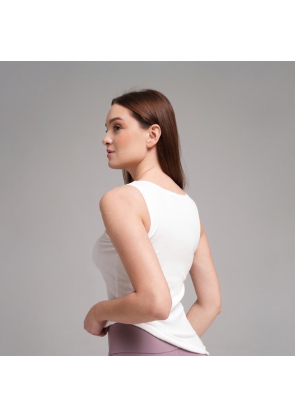 Ribbed Luxe U-Neck Tank Top modelleri