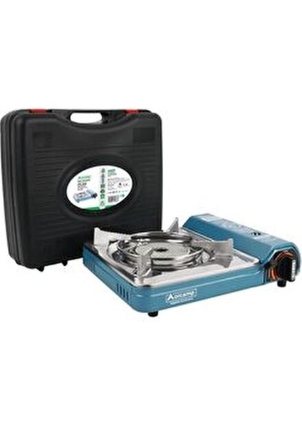 Seramik Brülörlü Portatif Tekli Ocak Mavi