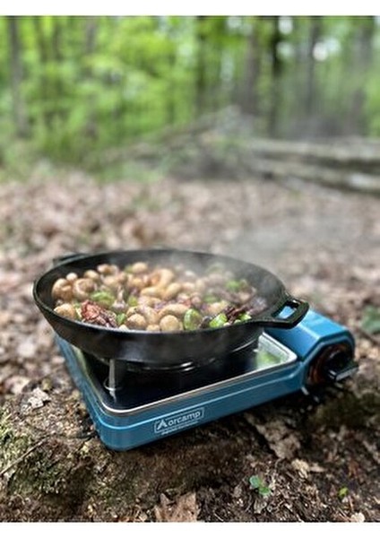 Seramik Brülörlü Portatif Tekli Ocak Mavi