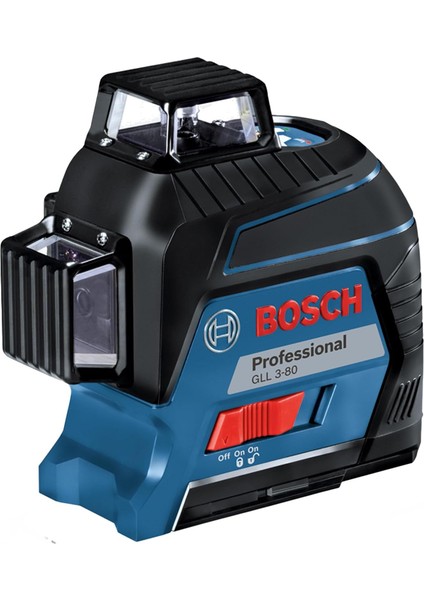 Professional Gll 3-80 Çizgi (30M Çalışma Alanı [alıcı ile 120M], 4 x Aa Pil, Ip 54 Toza Karşı Koruma Sistemi, Kırmızı, Taşıma Çantası)