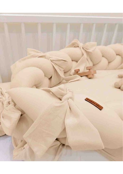 Babynest %100 Pamuk Özel Tasarım Örgü Korumalık Kenarlı Bebek Yatağı modelleri