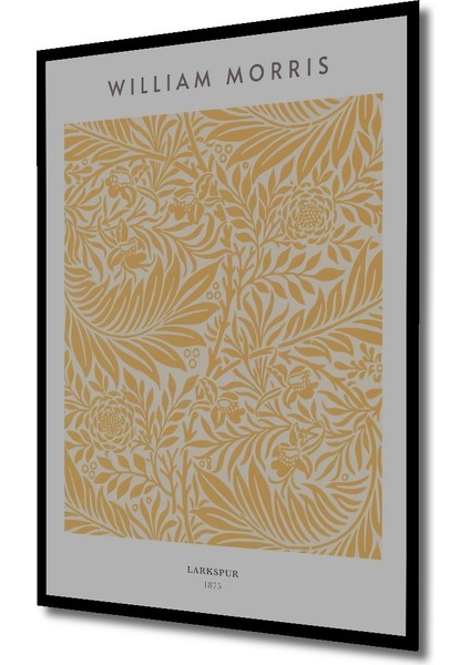Dekoratif Ahşap Dikdörtgen Tablo William Morris Deseni Çerçeve Görünümlü fiyatları