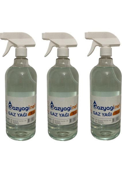 Gazyağı 3 litre Sprey (Zift Sökücü, Zincir ve Motor Temizleyici, Gaz Sobası ve Gaz Lambası Yakıtı)