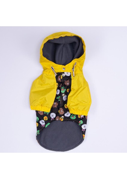 Osaka Smile Sarı Emoji Desenli Büyük Irk Köpek Montu Köpek Yağmurluğu Köpek Kıyafeti Köpek Elbisesi indirimleri
