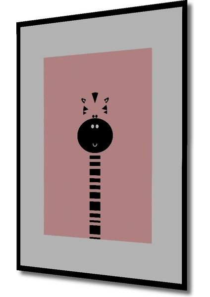 Dekoratif Ahşap Dikdörtgen Tablo Zebra Yüzü Çerçeve Görünümlü fiyatları