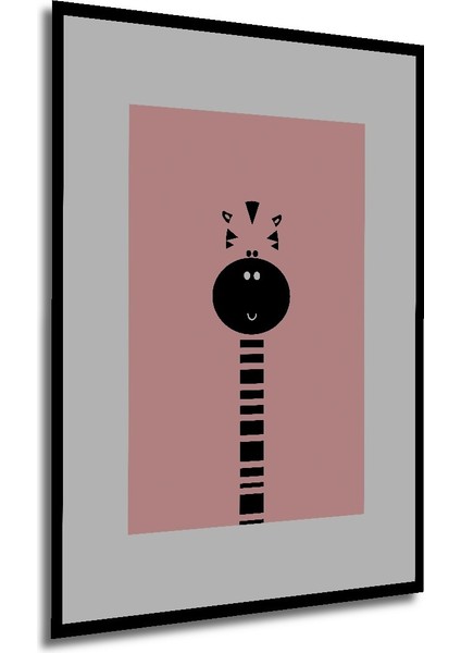 Dekoratif Ahşap Dikdörtgen Tablo Zebra Yüzü Çerçeve Görünümlü modelleri