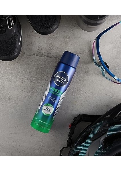 Nıvea Men Erkek Sprey Deodorant Fresh Sensation 250 Ml, 72 Saat Terleme ve Ter Kokusuna Karşı Anti-Perspirant Koruma,ferah Koku,avantajlı Boy fiyatları