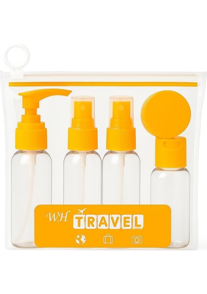 5 Parça Seyahat Çanta Içi Şişeler Makyaj & Kişisel Bakım Şişe Seti (5, Turuncu) fiyatları